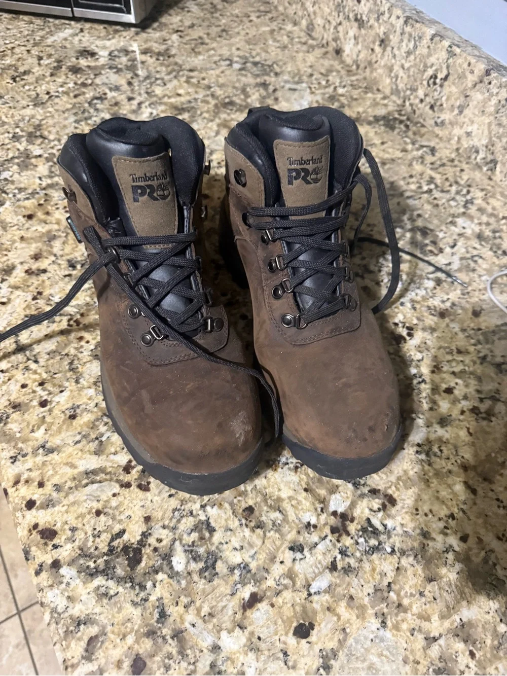 Timberland PRO Brown and Black Work Boots